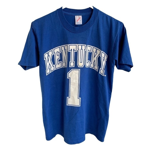 Vintage Kentucky Wildcats #1 Tee Shirt Made in USA - Picture 1 of 5